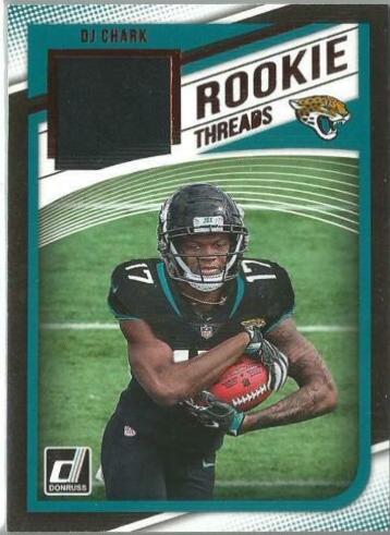 DJ Chark [Red] #15 Football Cards 2018 Donruss Rookie Threads