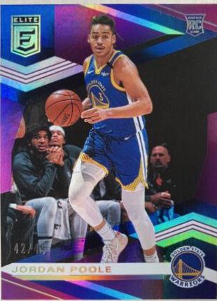 Jordan Poole [Purple] #117 Basketball Cards 2019 Panini Donruss Elite