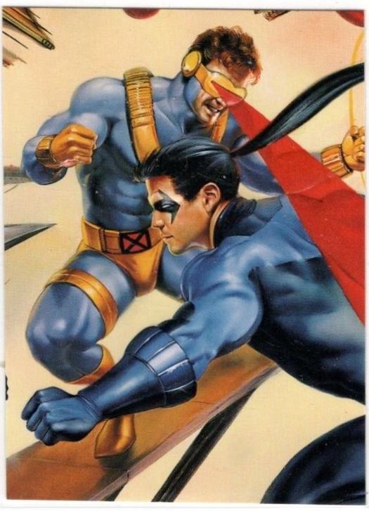 Cyclops / Nightwing #I-14 1995 Fleer DC vs Marvel Impact