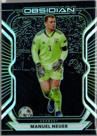 Manuel Neuer [Green] #1 Soccer Cards 2020 Panini Obsidian