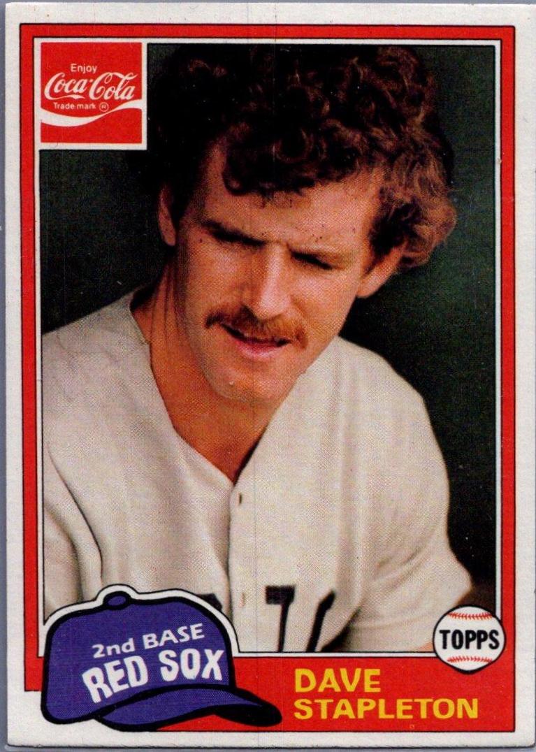 Dave Stapleton #10 Baseball Cards 1981 Coca Cola