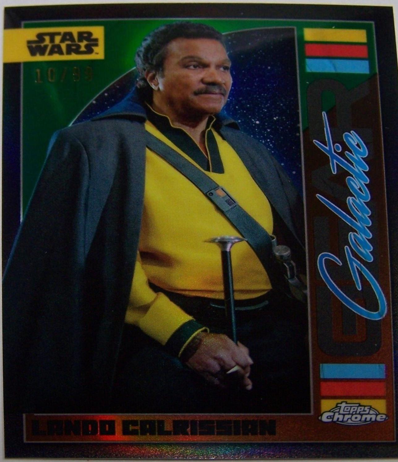 Lando Calrissian [Kashyyyk Green Refractor] #GG-2 Star Wars 2024 Topps Chrome Galactic Gear