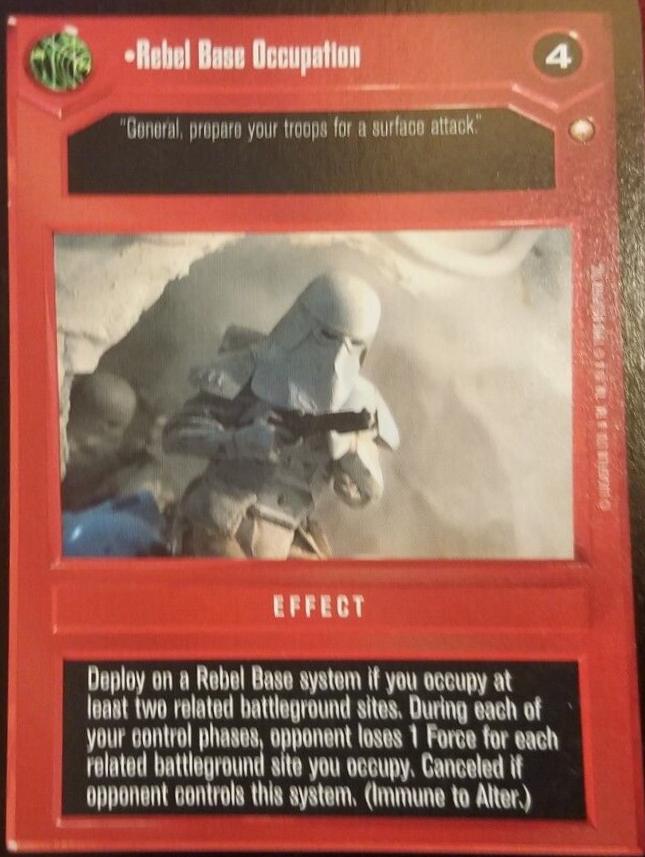 Rebel Base Occupation [Limited] Star Wars CCG Special Edition