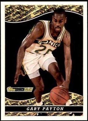 Gary Payton #10 Basketball Cards 1993 Topps Black Gold