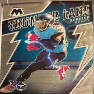 Derrick Henry [Mosaic] #TL-2 Football Cards 2022 Panini Mosaic Thunder Lane