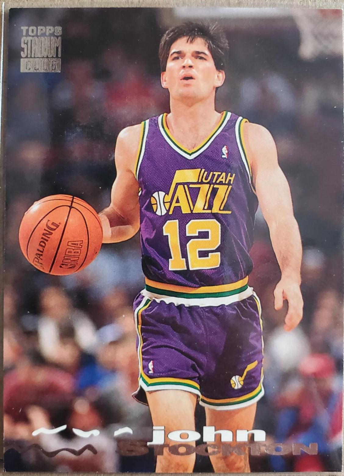 John Stockton #313 Basketball Cards 1993 Stadium Club