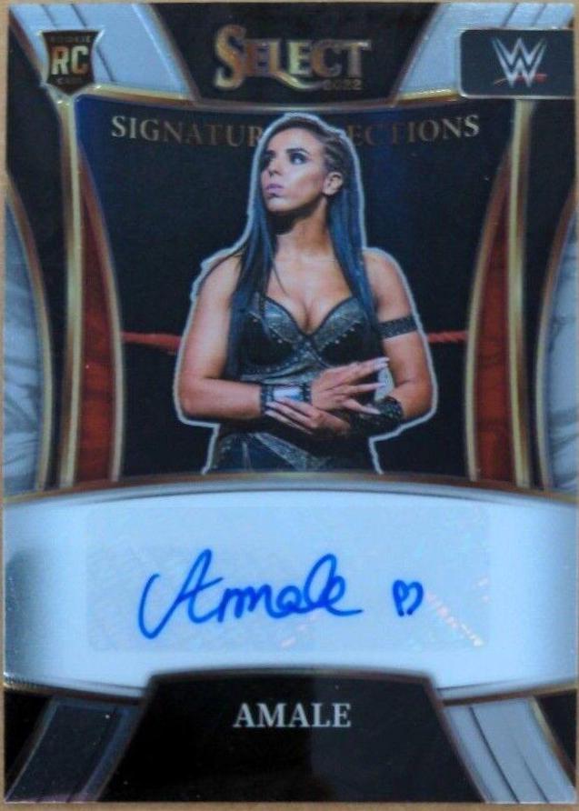 Amale #SN-AML Wrestling Cards 2022 Panini Select WWE Signature Selections