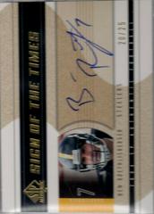 Ben Roethlisberger [Gold] #SOT-BR Football Cards 2004 SP Authentic Sign of the Times Prices