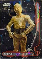 C-3PO [Mustafar Lava Refractor] #RA-6 Star Wars 2024 Topps Chrome Galactic Civil War Prices