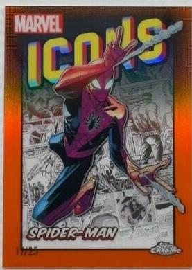 Spider-man [Orange Refractor] #MI-1 Marvel 2024 Topps Chrome Icons