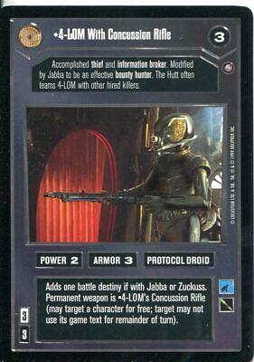 4-LOM With Concussion Rifle Star Wars CCG Enhanced Cloud City