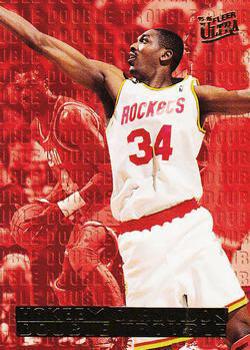 Hakeem Olajuwon #5 Basketball Cards 1995 Ultra Double Trouble