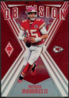 Patrick Mahomes II [Red] #7 Football Cards 2019 Panini Phoenix QB Vision