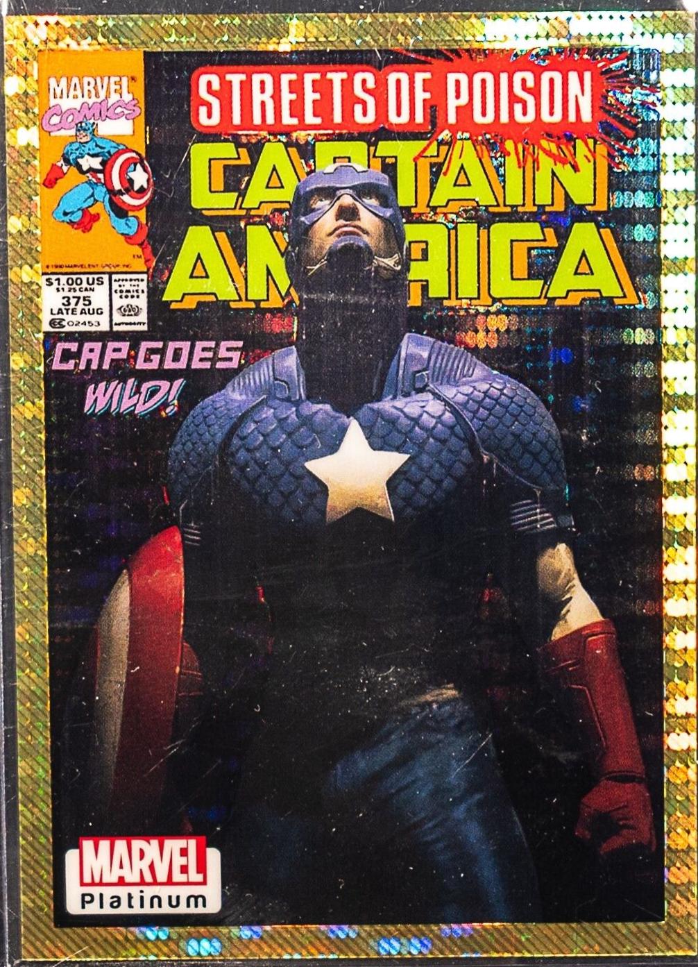 Captain America [Seismic Gold] #VI17 Marvel 2023 Upper Deck Platinum Cover Variant