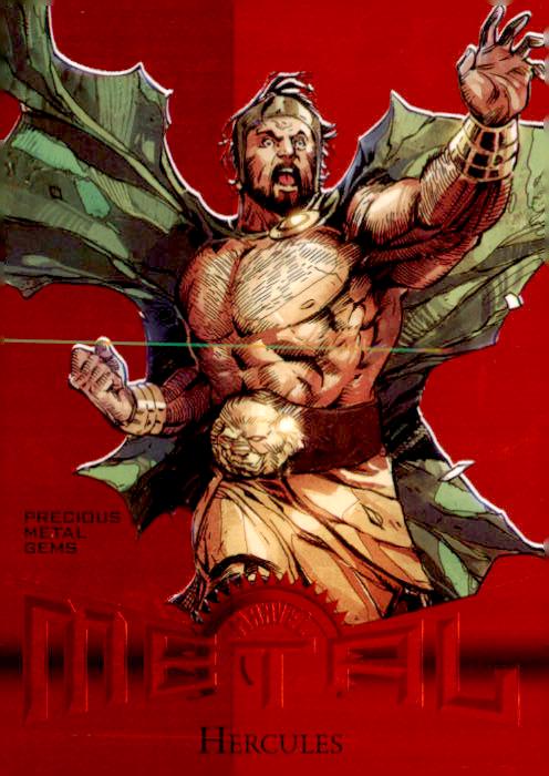 Hercules [Red Precious Metal Gems] #R-11 2024 SkyBox Metal Universe Avengers Retro