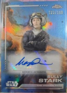 Maya Erskine as Sully Stark [Skywalker Blue Refractor] #AU-ME Star Wars 2024 Topps Chrome Autograph