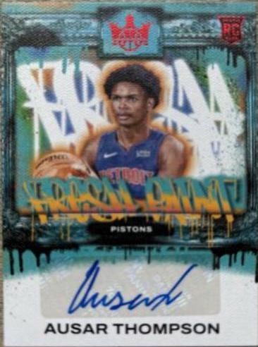 Ausar Thompson #2 Basketball Cards 2023 Panini Court Kings Fresh Paint