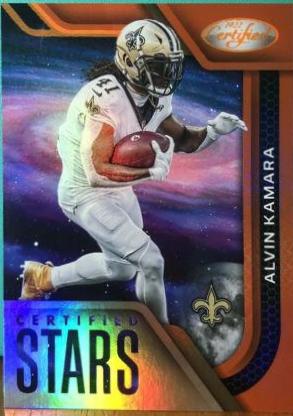 Alvin Kamara [Orange] #CS-22 Football Cards 2022 Panini Certified Stars