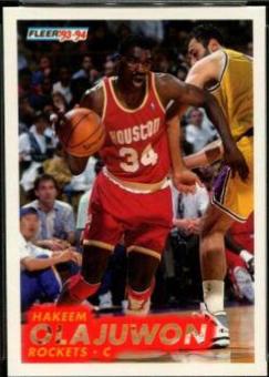 Hakeem Olajuwon #79 Basketball Cards 1993 Fleer