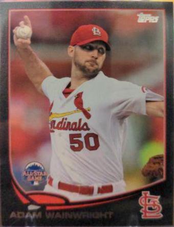 Adam Wainwright [Black] #US93 Baseball Cards 2013 Topps Update