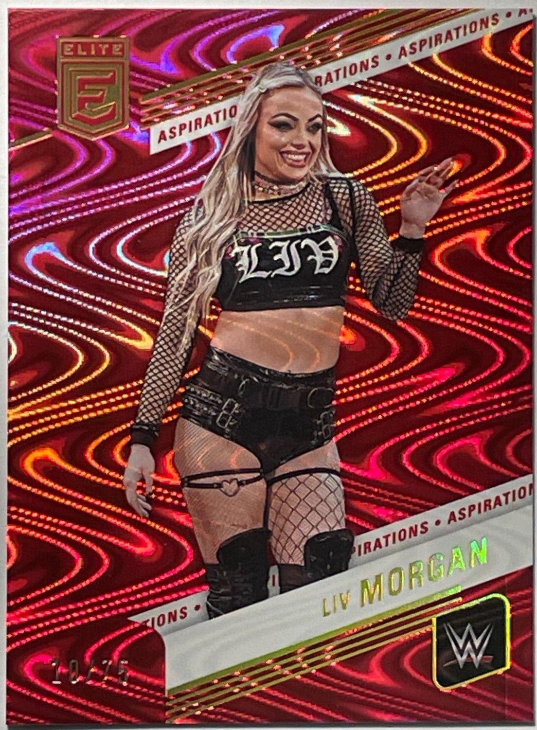 Liv Morgan [Aspirations Swirl] #2 Wrestling Cards 2023 Donruss Elite WWE