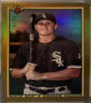 Andrew Vaughn [Gold Refractor] #90BAV Baseball Cards 2020 Bowman Chrome 1990