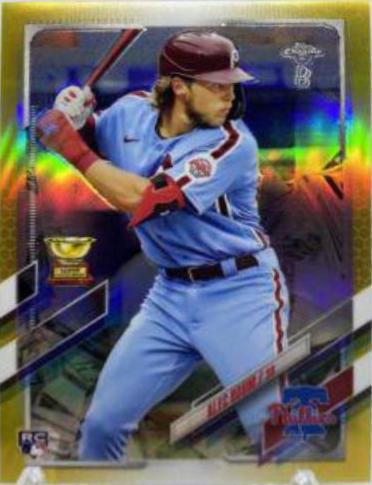 Alec Bohm [Gold Refractor] #119 Baseball Cards 2021 Topps Chrome Ben Baller