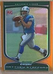 Matthew Stafford [Orange Refractor] #111 Football Cards 2009 Bowman Chrome Prices