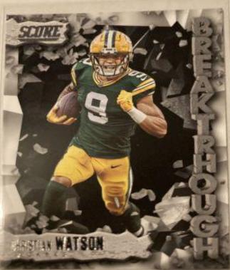 Christian Watson #5 Prices | 2023 Panini Score Breakthrough | Football ...