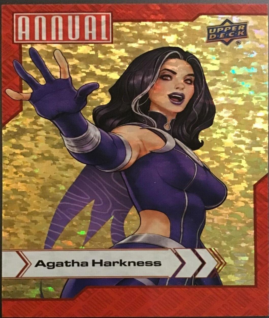 Agatha Harkness [Gold Linearity] #1 Marvel 2022 Upper Deck Annual