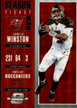 Jameis Winston [Red] #10 Football Cards 2017 Panini Contenders Optic