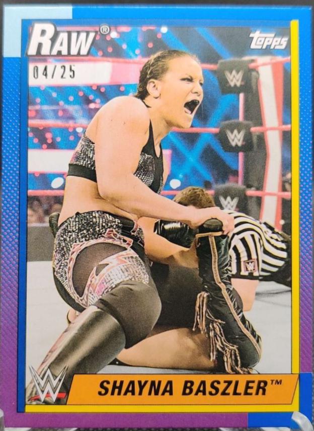 Shayna Baszler [Blue] #39 Wrestling Cards 2021 Topps Heritage WWE