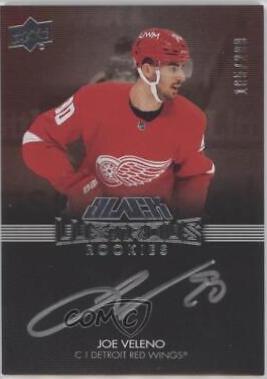 Joe Veleno #LRS-JV Hockey Cards 2021 SPx UD Black Lustrous Rookie Signatures