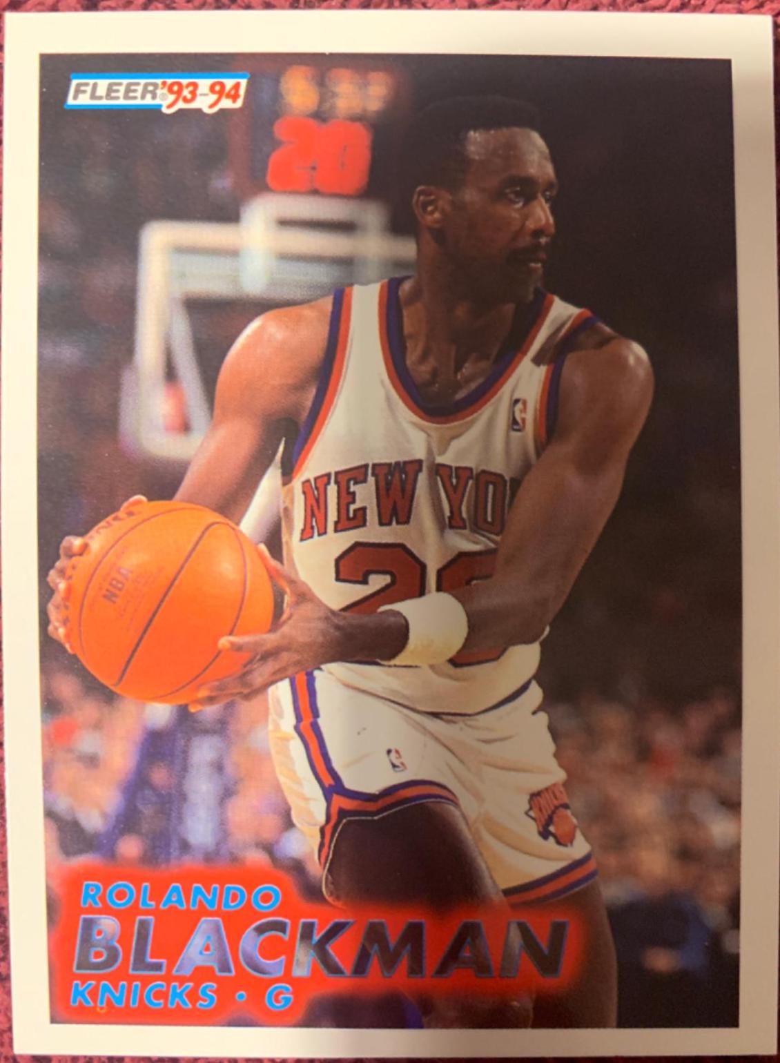 Rolando Blackman #138 Basketball Cards 1993 Fleer