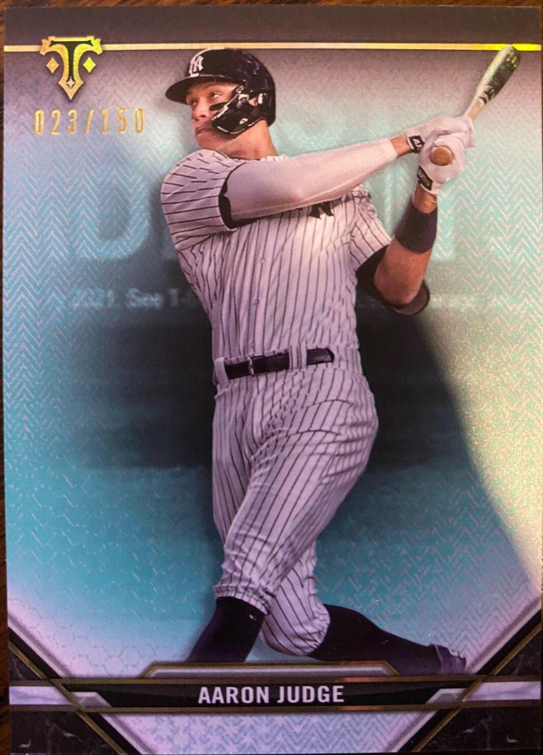 Aaron Judge [Aquamarine] #86 Baseball Cards 2021 Topps Triple Threads