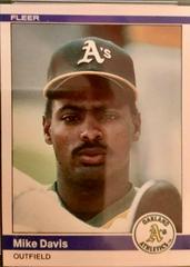 Mike Davis #443 Baseball Cards 1984 Fleer Prices