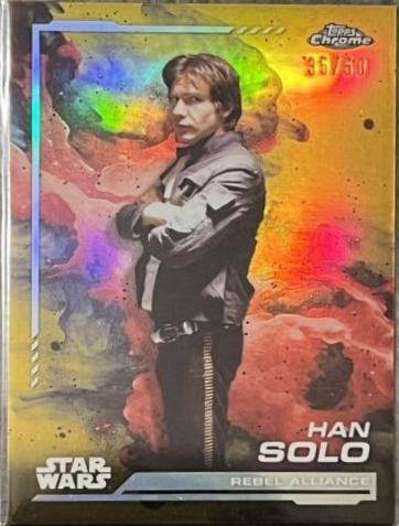 Han Solo [Gold Refractor] #102 Star Wars 2024 Topps Chrome