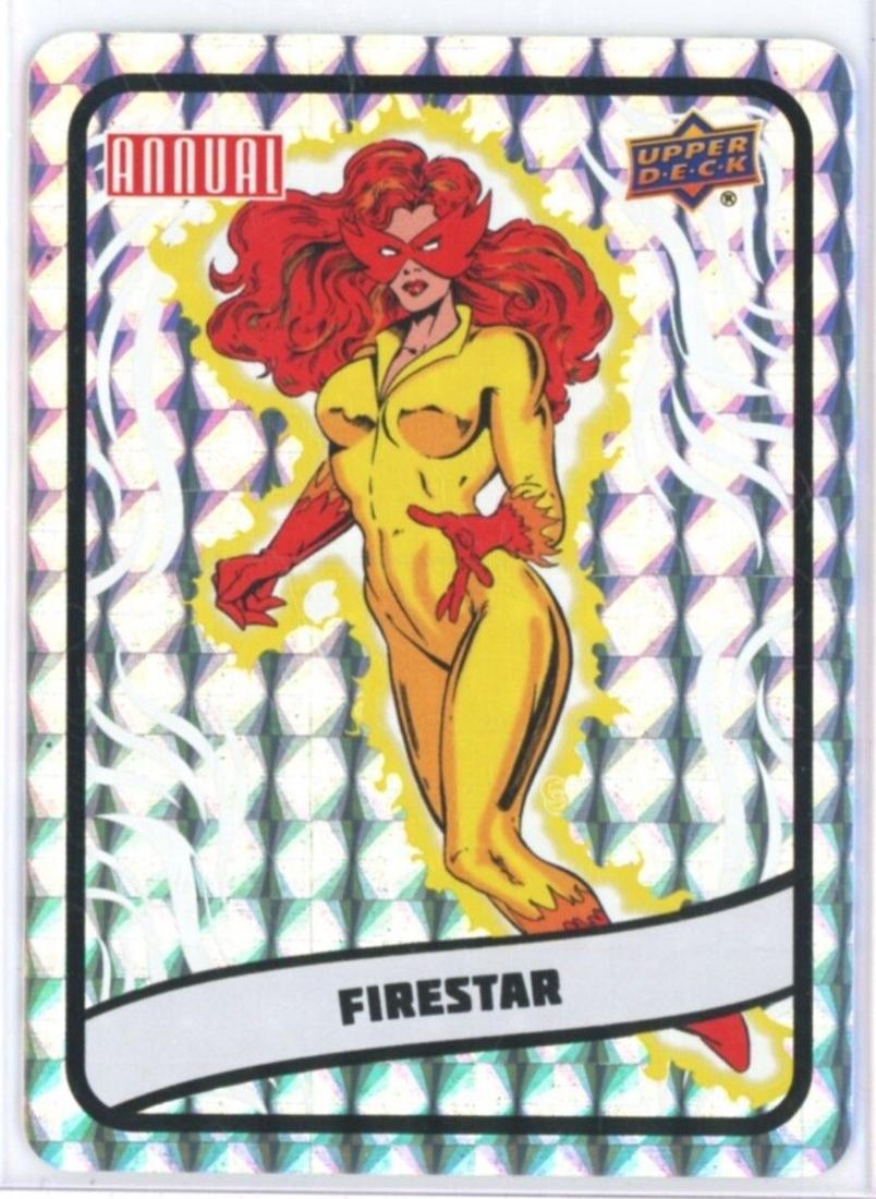 Firestar #B12 Marvel 2023 Upper Deck Annual Backscatters