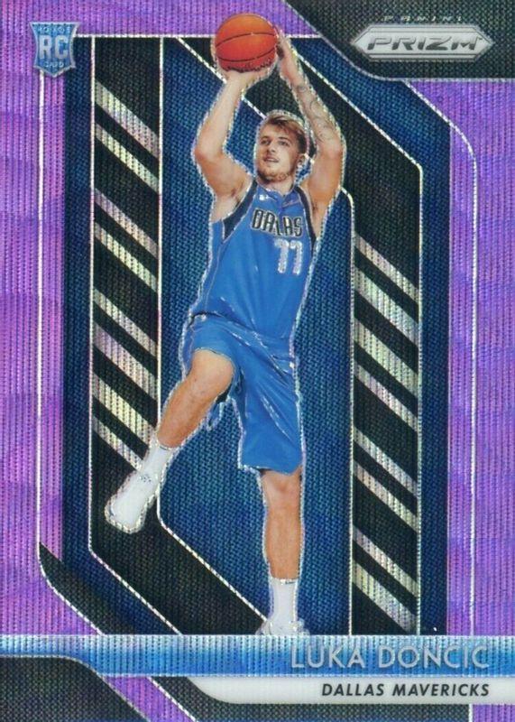 Luka Doncic Prizm Basketball Purple shops Prizm /99 PSA 9