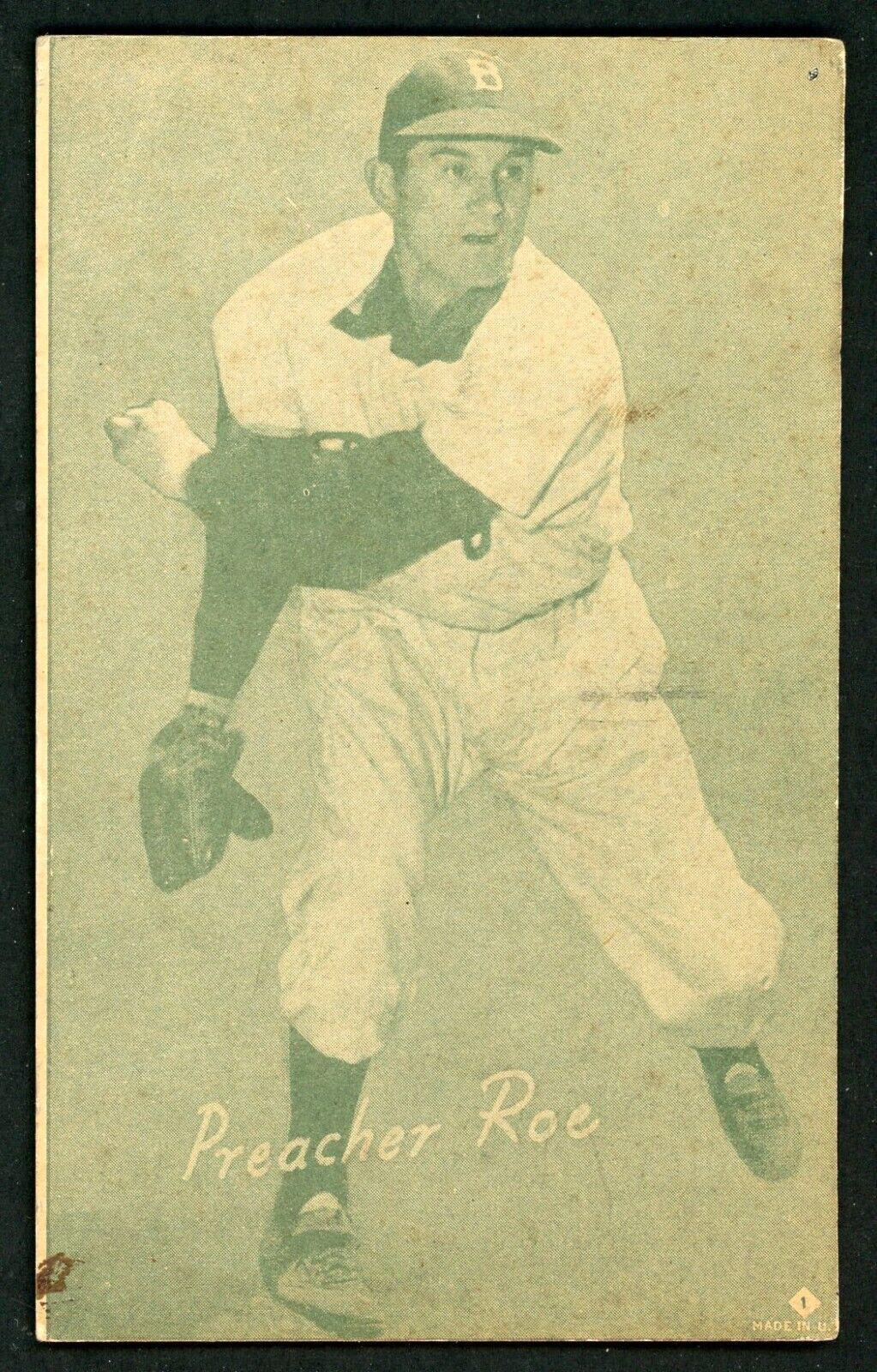 Preacher Roe [Green Tint] #1 Prices | 1953 Canadian Exhibits | Baseball ...