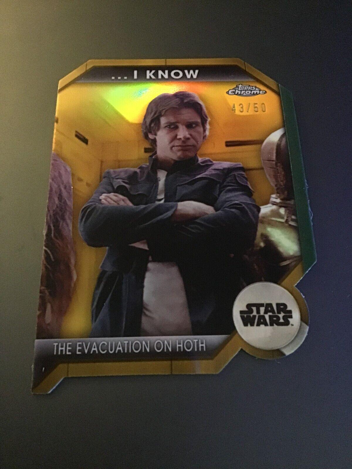 The Evacuation on Hoth [Gold Refractor] #ILY-3B Star Wars 2024 Topps Chrome I Love You I Know