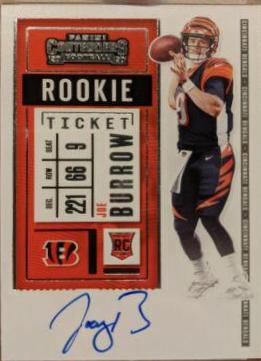 Joe buy Burrow Autographed Rookie Card