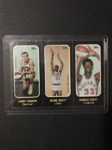 Cannon 16A, Beaty 17A, Scott 18A Basketball Cards 1971 Topps Stickers