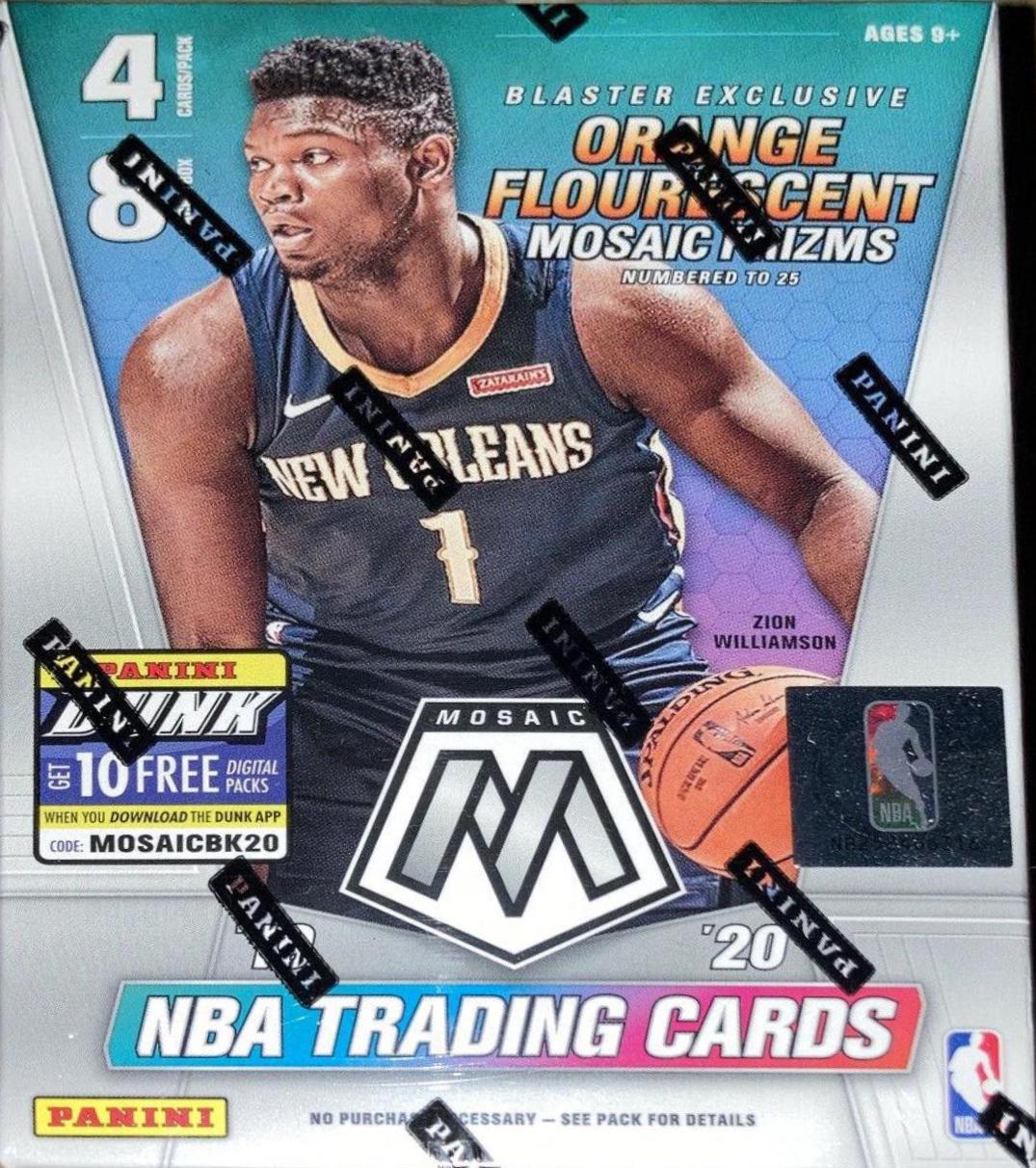 2019-20 NBA Basketball Mosaic Factory Sealed Blaster newest Box (Zion Rookie Year)