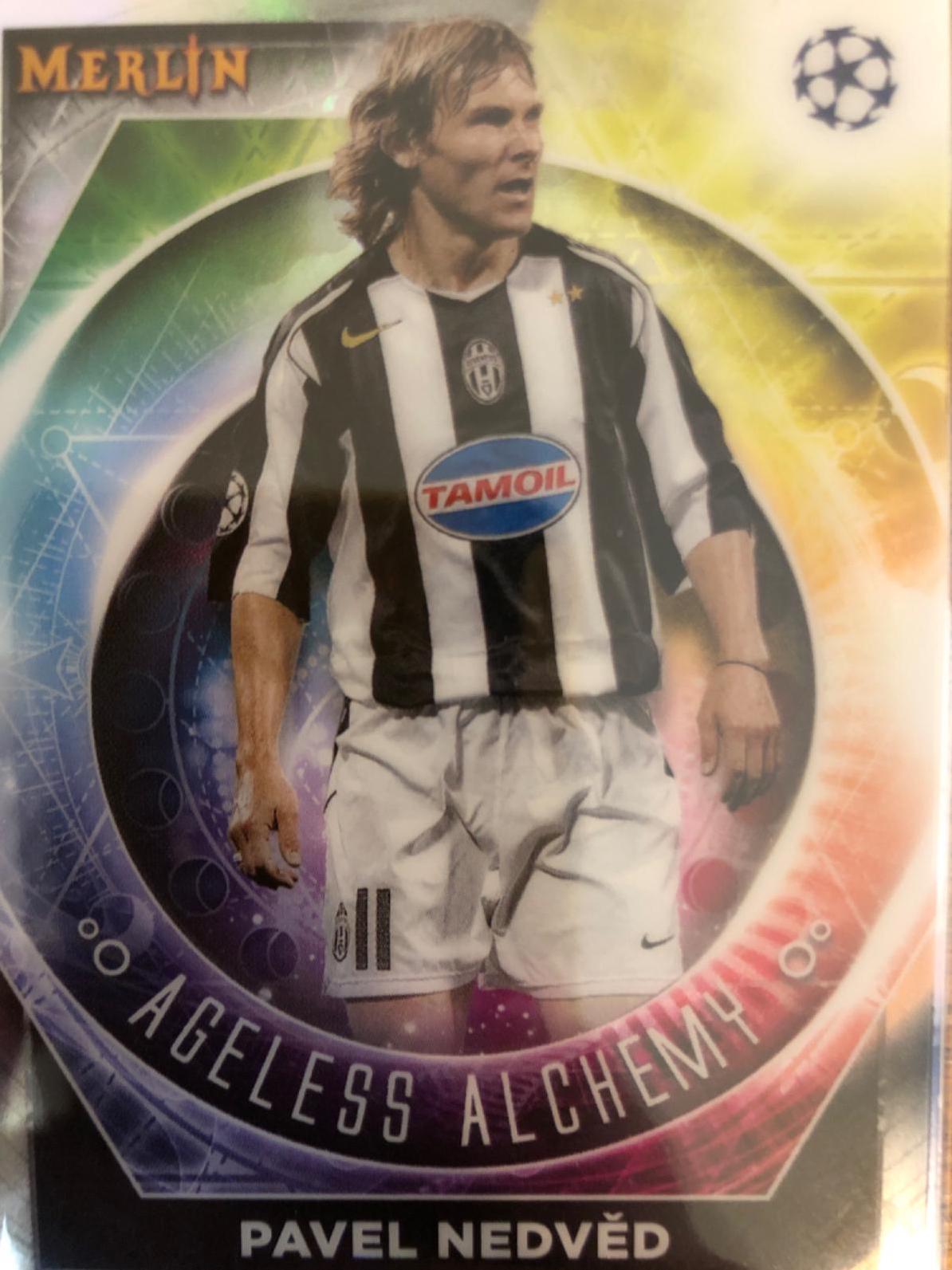 Pavel Nedved #AA-6 Soccer Cards 2022 Topps Merlin Chrome UEFA Club Competitions Ageless Alchemy