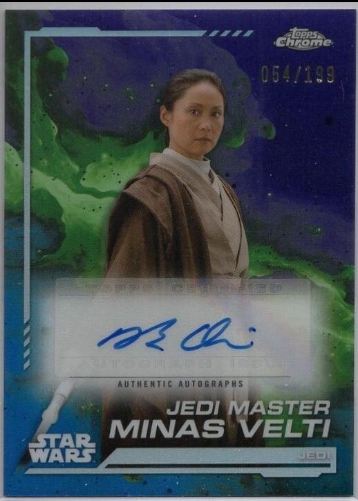 Ming Qiu as Jedi Master Minas Velti #AU-MQ Star Wars 2024 Topps Chrome Autograph