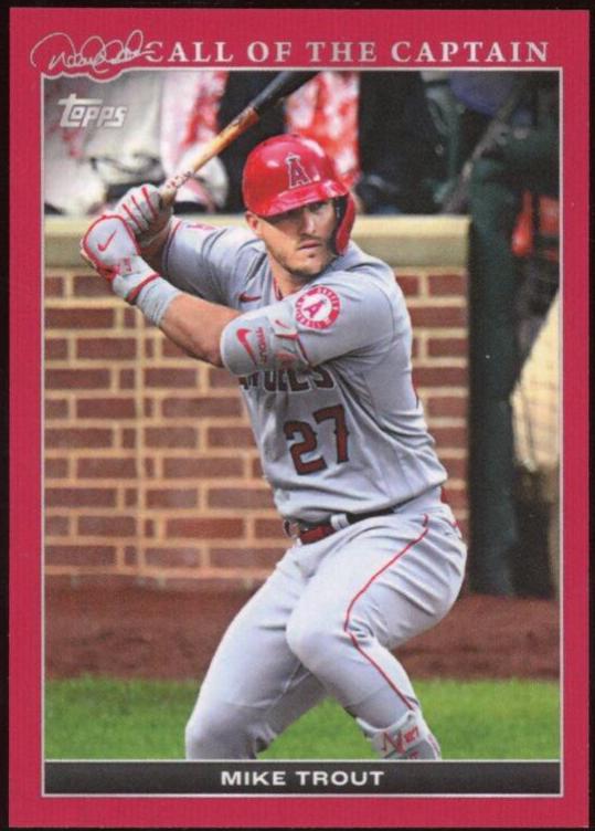 Mike Trout [Red] #36 Baseball Cards 2022 Topps X Derek Jeter