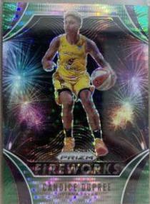 Candice Dupree [Prizm Green] #14 Basketball Cards 2020 Panini Prizm WNBA Fireworks