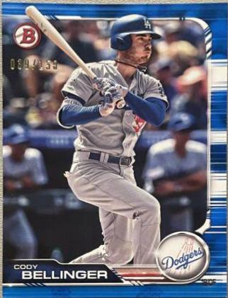 Cody Bellinger [Blue] #2 Baseball Cards 2019 Bowman