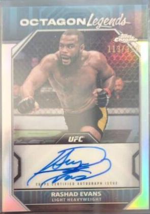 Rashad Evans [Refractor] #OLA-REV Prices | 2024 Topps Chrome UFC ...
